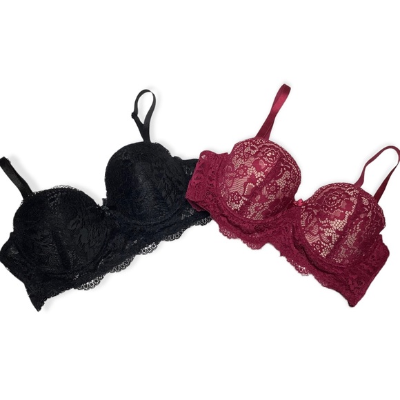 NWOT B.LUXE Size 36B Balconette Lace Bra Set - Picture 2 of 14